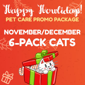 Happy Howlidays November-December 6 Pack Cats