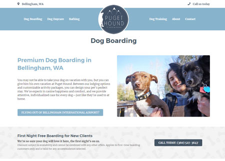 Puget Hound website