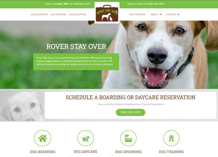 Rover Stay Over website