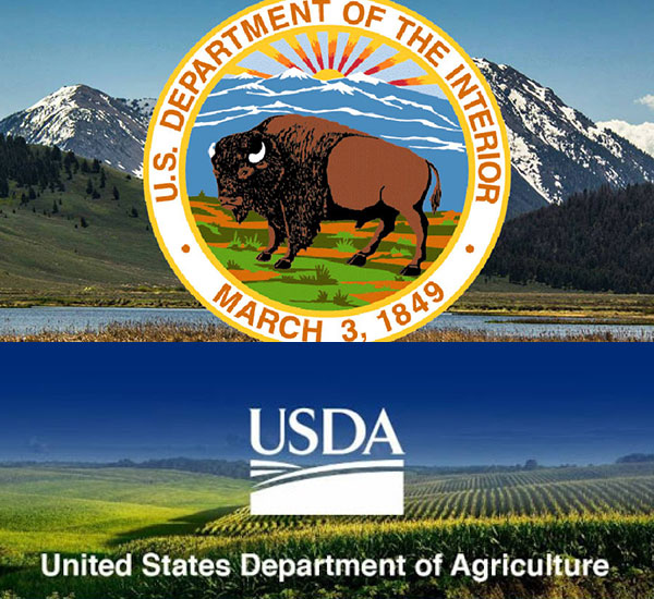 USDI and USDA logos